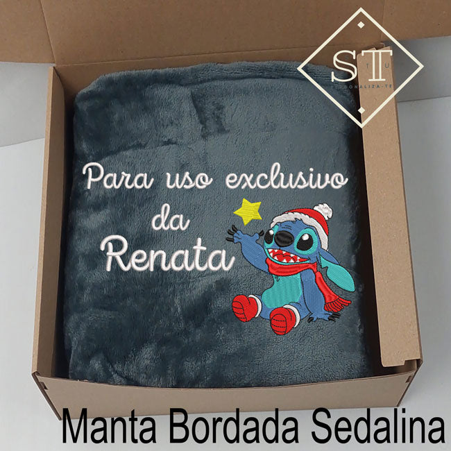 Manta Stitch - Para Uso Exclusivo (Nome)