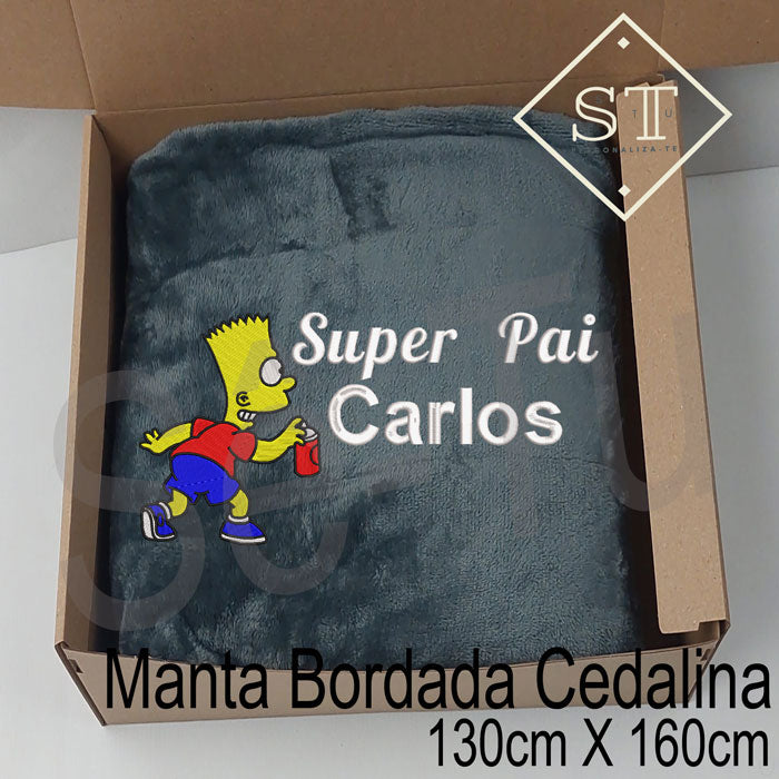 Super Dad Bart Blanket