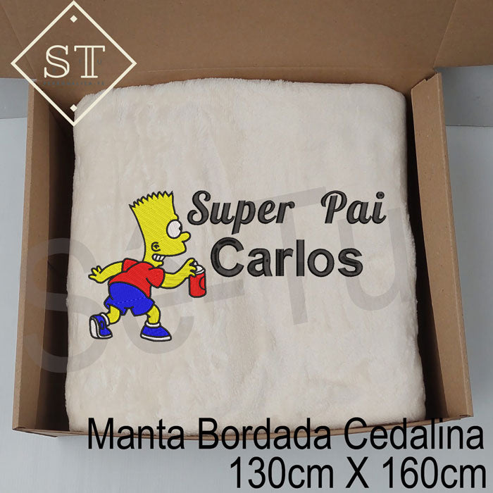 Super Dad Bart Blanket