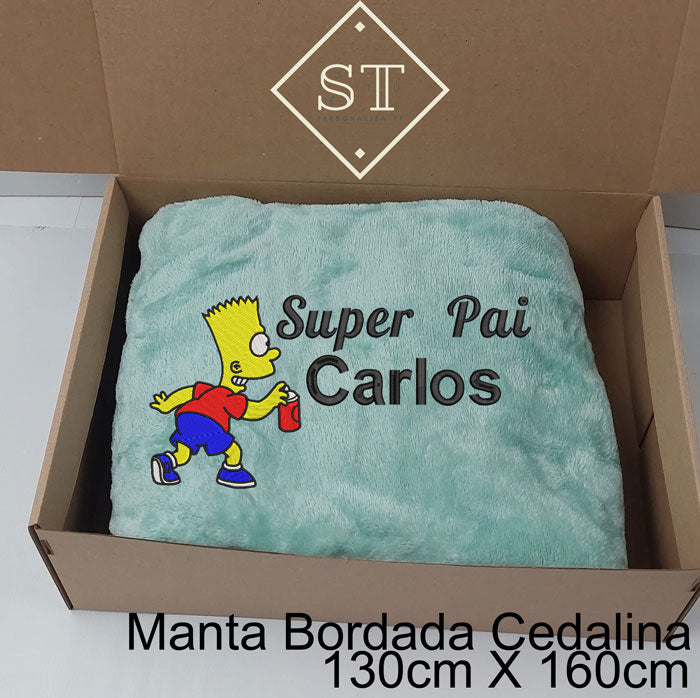 Super Dad Bart Blanket