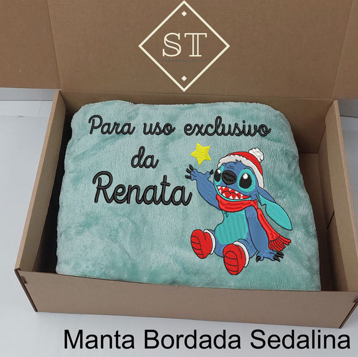 Manta Stitch - Para Uso Exclusivo (Nome)