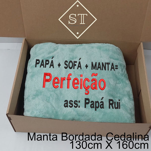 Manta para papá + Sofá + Manta
