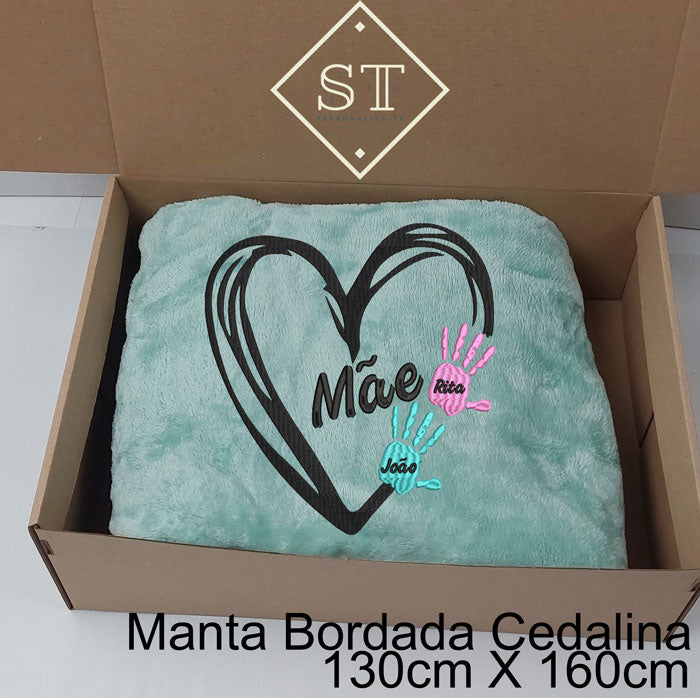 Manta de manos de corazón