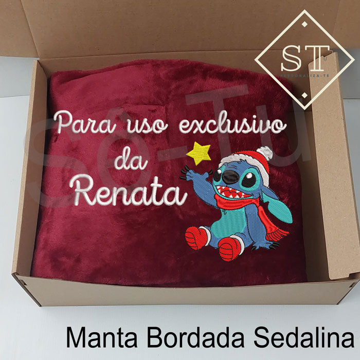 Manta Stitch - Para Uso Exclusivo (Nome)