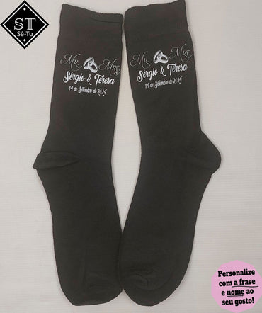 Meias Casamento Mr & Mrs