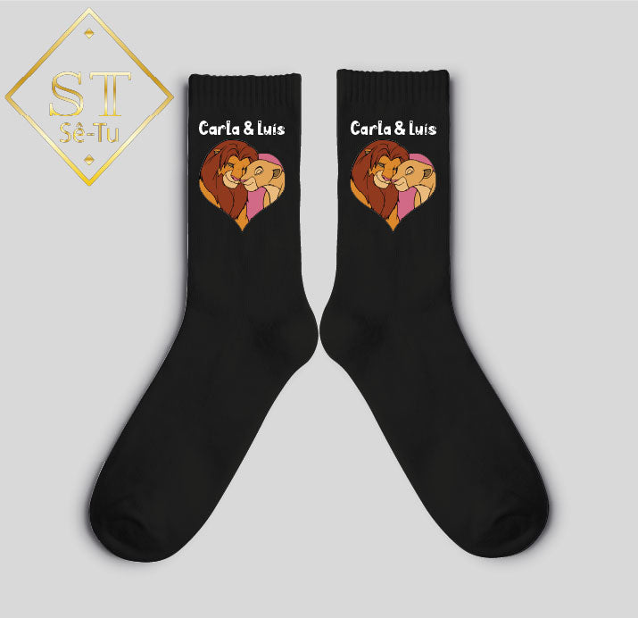 Calcetines del Rey León con nombres