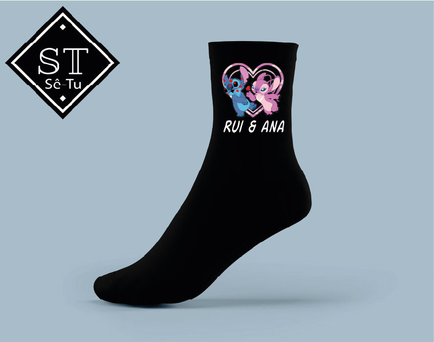Stitch & Angel Heart Socks