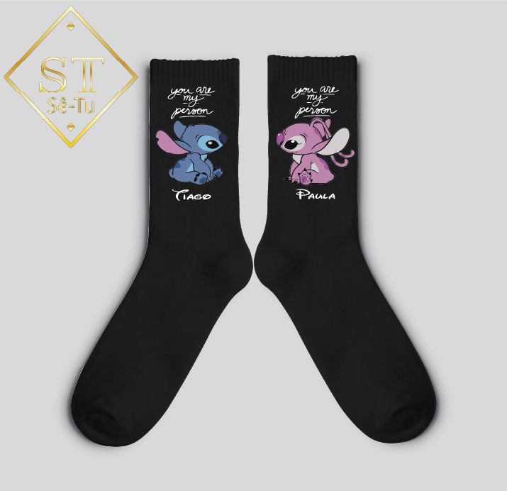 You Are My Person Stitch Socks