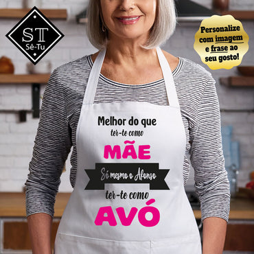 Avental Avó Melhor ter-te Como Mãe é Avó (nomes)