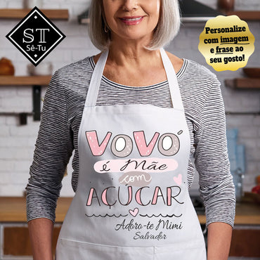 Avental Avó Com Açucar