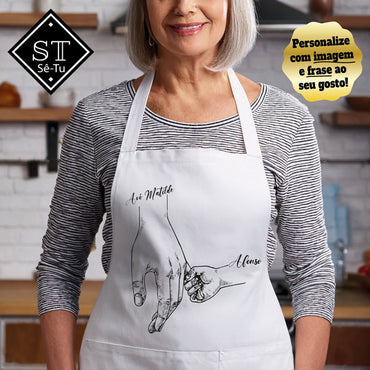 Avental Avó e Netos Mãos (Nomes)