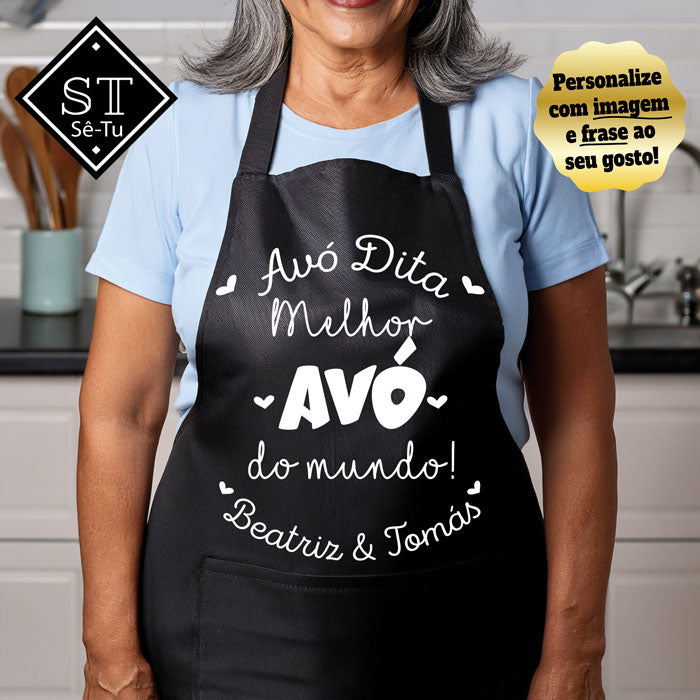 World's Best Grandma Apron (names)