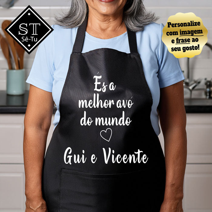 You're the Best Grandma in the World Apron (names)