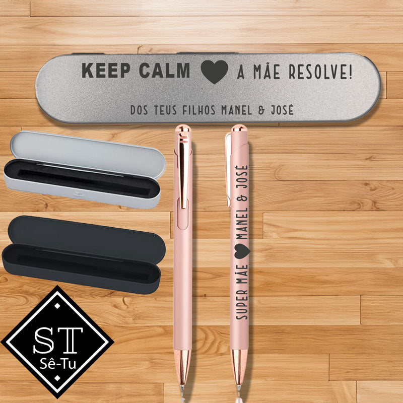 Keep Calm Mom Pen and Box Set