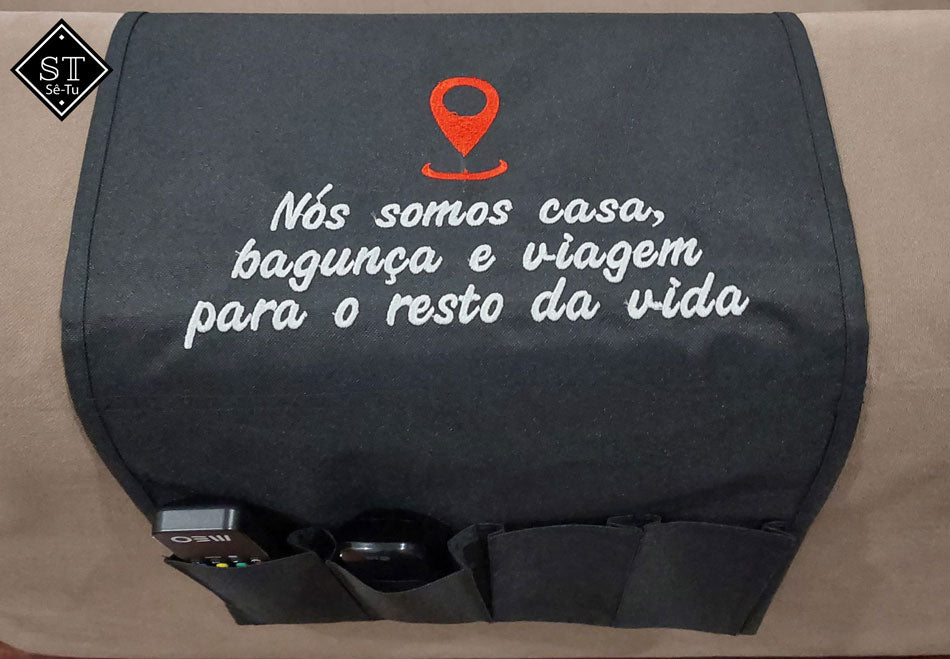 Soporte para control remoto bordado Escribamos una película juntos