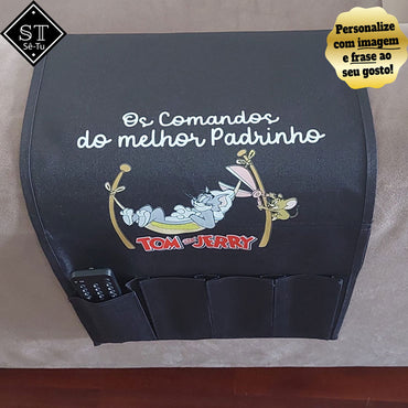 Embroidered Remote Control Holder Let's Write a Movie Together