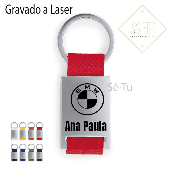 Porta Chaves BMW Com Nome
