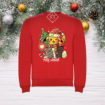Sudadera navideña de Pikachu para niños