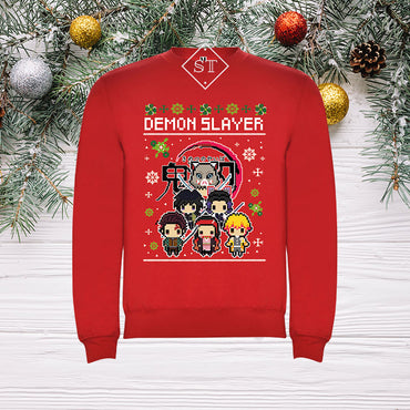 Sudadera navideña de Demon Slayer 3 para niños