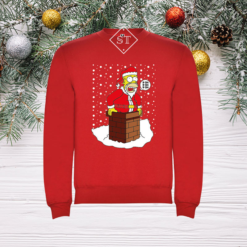 Homer Simpson Christmas Sweatshirt - Kids