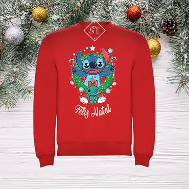Sudadera navideña de Stitch para niños