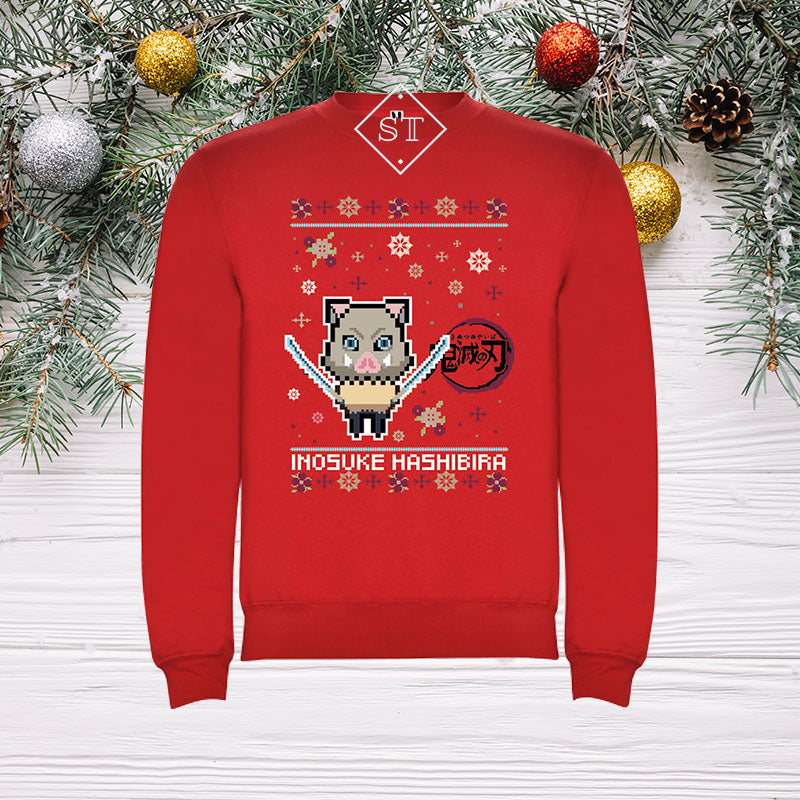 Sudadera navideña de Demon Slayer para niños