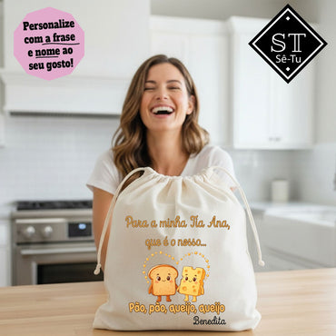 Saco de frescos Tia Pão, Pão, Queijo, Queijo