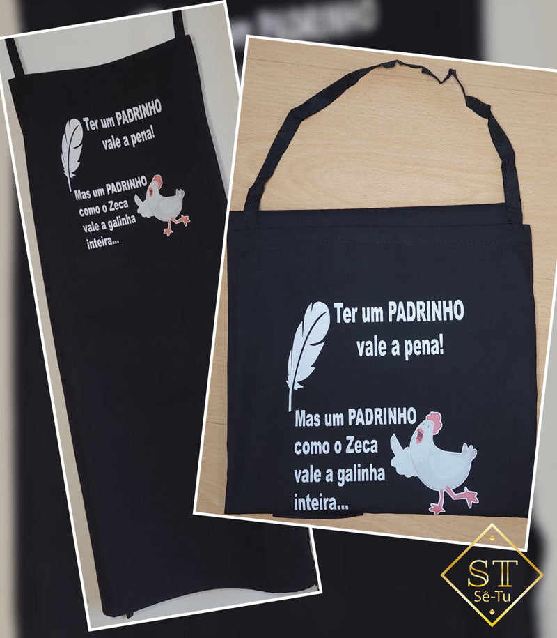 Avental Padrinho/Madrinha Que Vale a Pena
