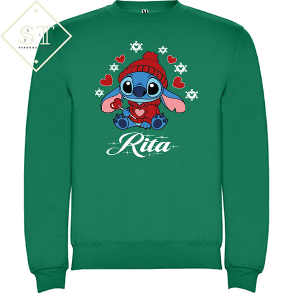 Christmas Stitch Hearts (Name)