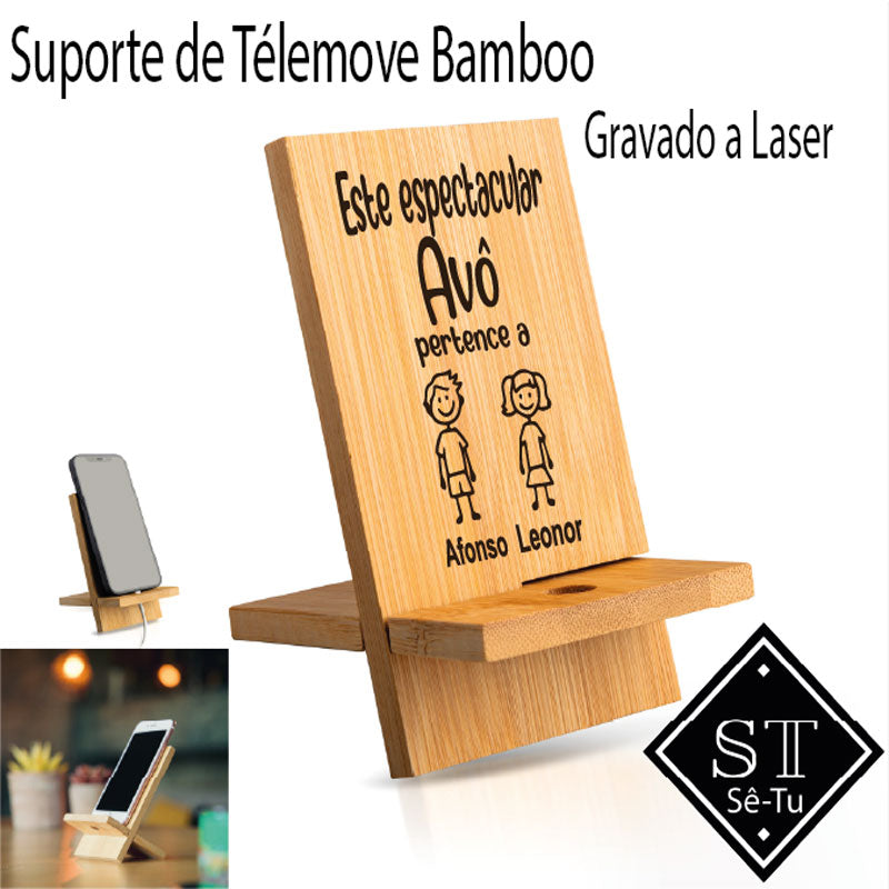 Espectacular soporte para teléfono móvil de abuelo