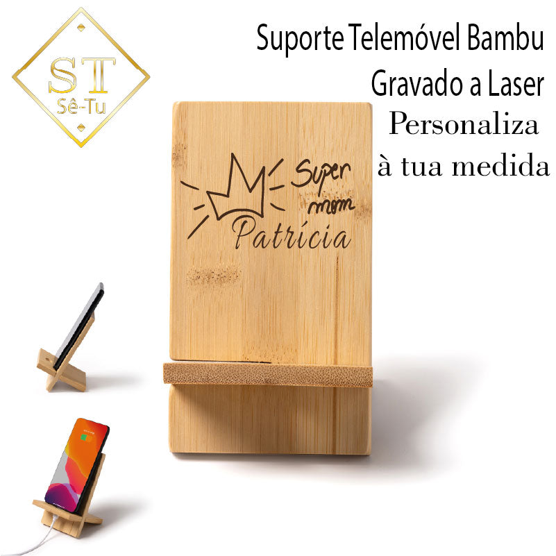 Soporte para teléfono celular de Super Mamá (Nombre)
