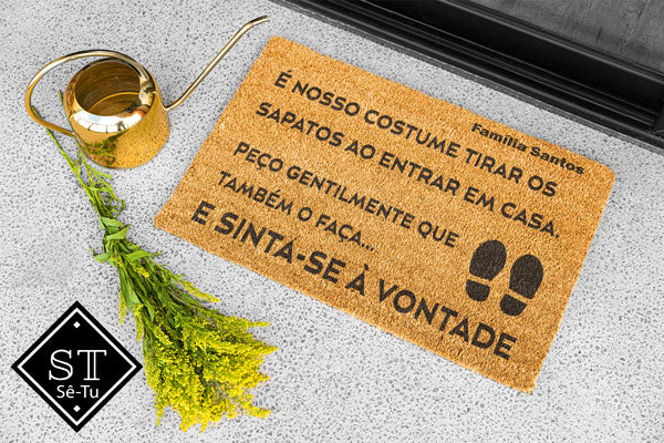 Quitarse la alfombra con los zapatos