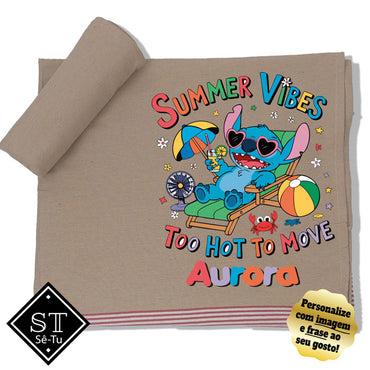 Toalha de Praia Stich Summer Vibes