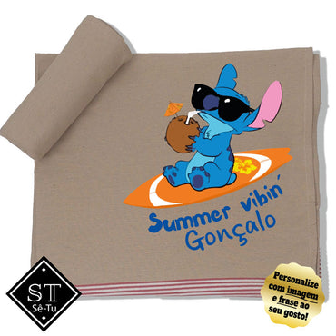 Toalha de Praia Stich Summer Vibin