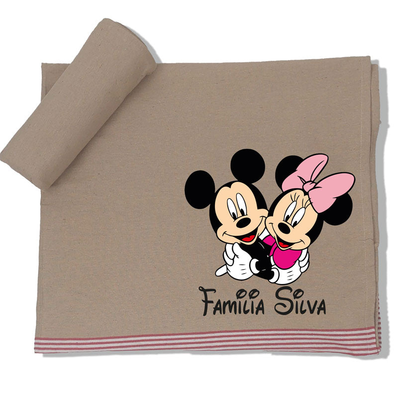 Toalha de Praia Família Mickey
