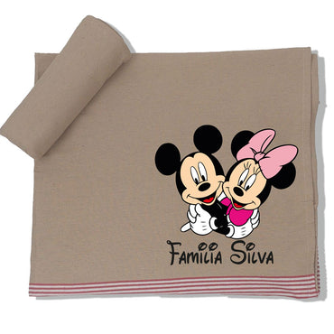 Toalha de Praia Família Mickey