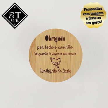 Vela Perfumada de baunilha Agradecimento, Obrigada por todo Carinho