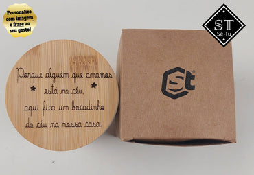 Vela Perfumada de baunilha Algúem que Amamos está no Céu