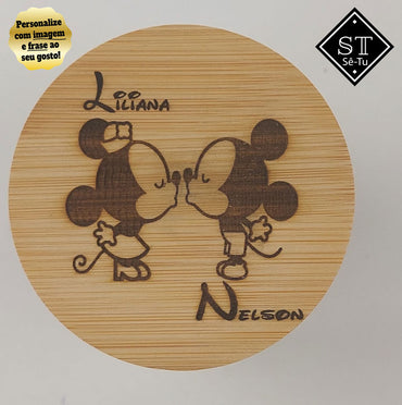 Vela Perfumada de baunilha Mickey e Minnie Beijo