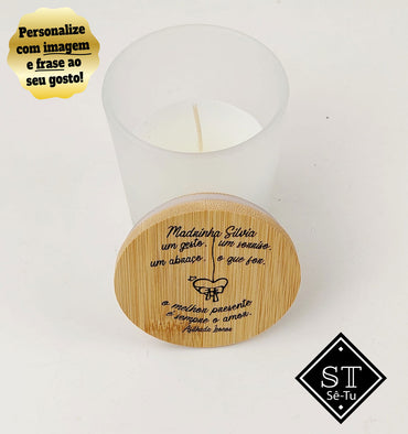 Vela Perfumada de baunilha Um Gesto, Um Sorriso