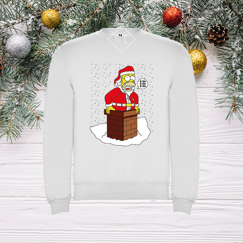 Homer Simpson Christmas Sweatshirt - Kids
