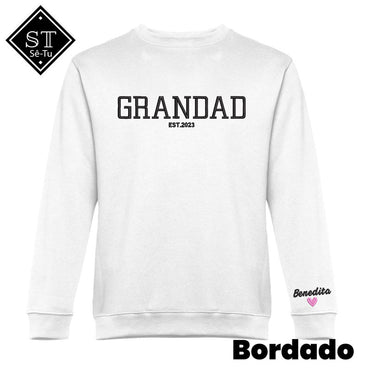 Sweatshirt Grandad Manga (Bordado)