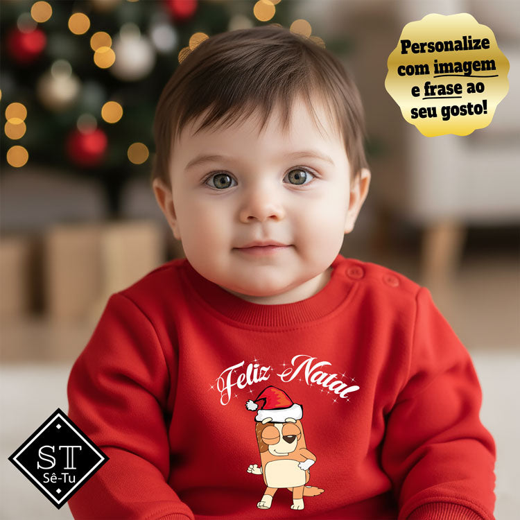 Camisola bebé Bingo a Dançar  Feliz Natal