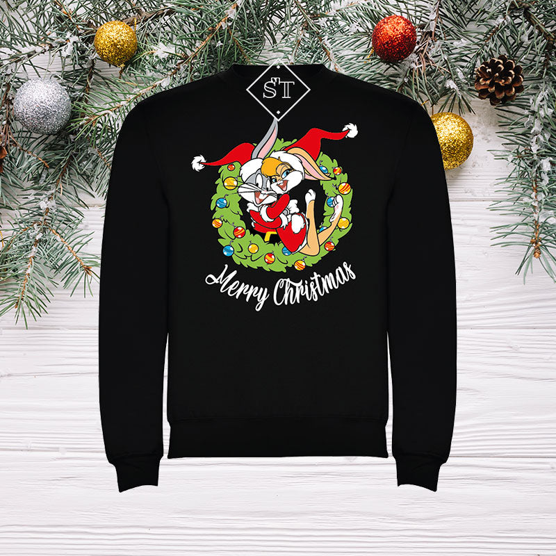 Sweatshirt Bugs e Lola Natal - Criança