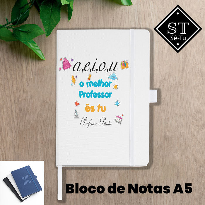 Bloco de Notas Professor A.E.I.O.U