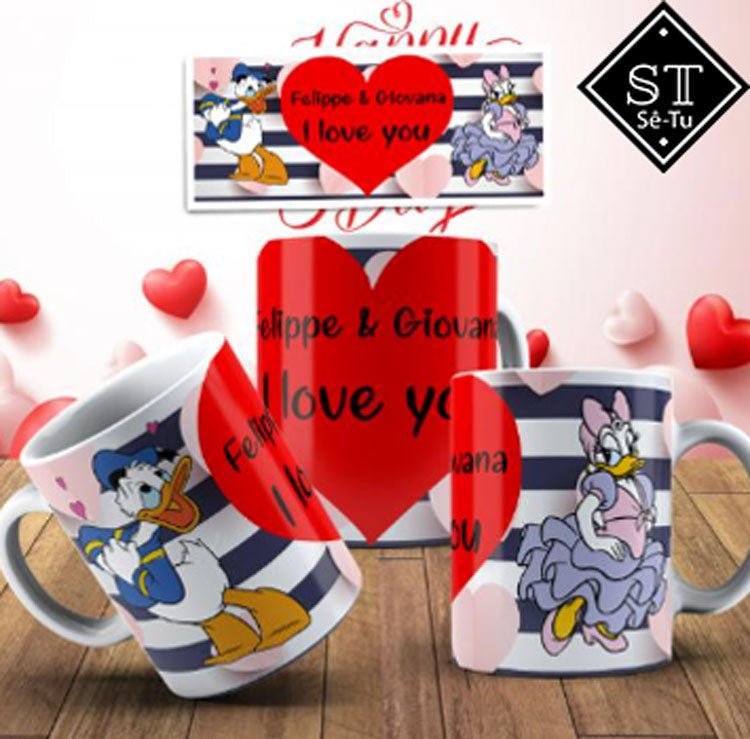 Caneca Donald & Margarida