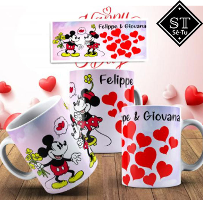 Taza Mickey y Minnie Classic Love