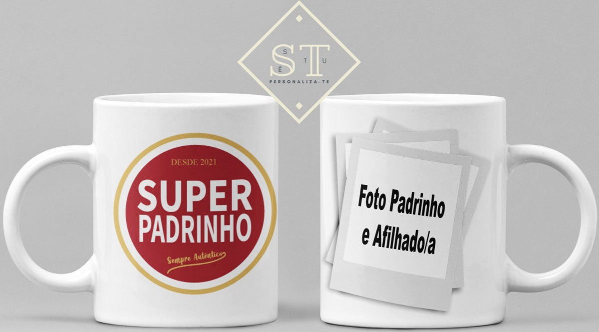 Caneca Super Bock Padrinho com Foto