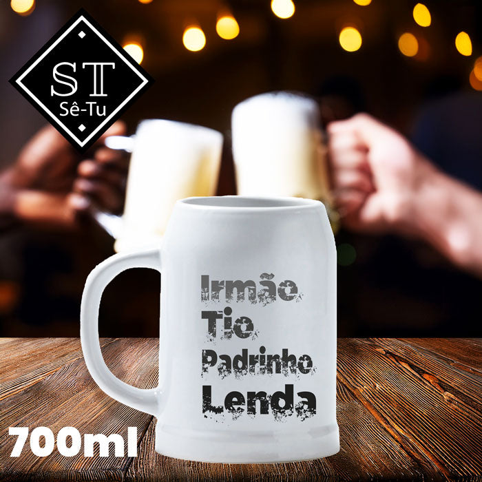 Caneca de Cerveja Irmão Padrinho Lenda