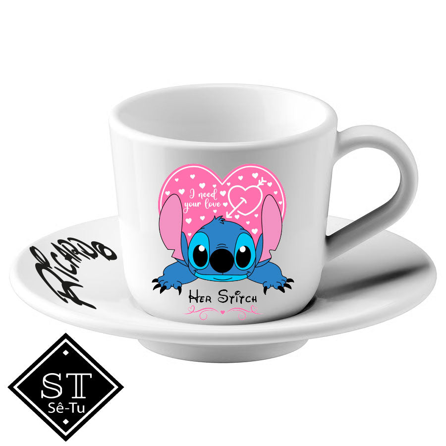 Chávena Café Her Stich His Angel